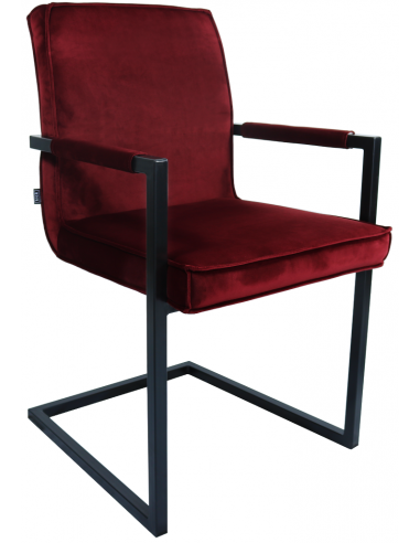 Jim spisebordsstol i metal og velour...