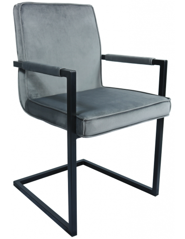 Jim spisebordsstol i metal og velour...