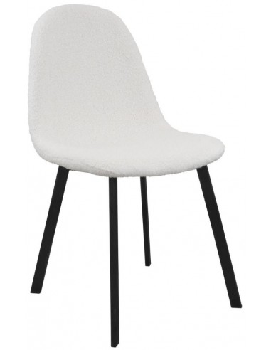 Ted spisebordsstol i metal og teddy...