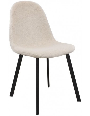 Ted spisebordsstol i metal og teddy...