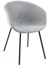 Kate spisebordsstol i metal og polyester H82 cm - Sort/Grå