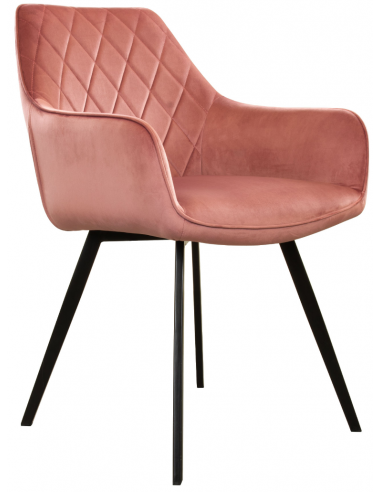 Karl spisebordsstol i metal og velour...