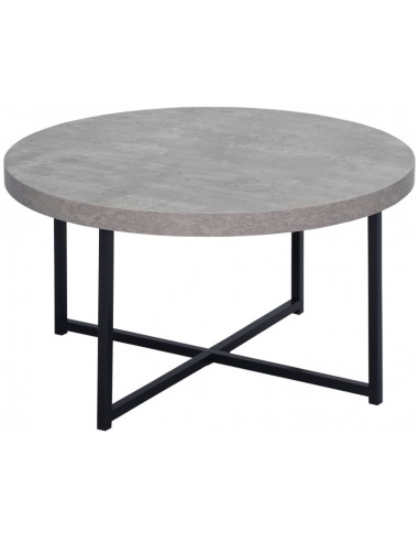 Sofabord i metal og MDF H45 x Ø80 cm...