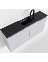 TURE Komplet badmiljø centreret håndvask B100 cm MDF - Svag grå/Sort