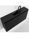 TURE Komplet badmiljø centreret håndvask B100 cm MDF - Sort/Sort