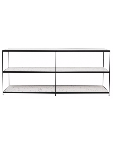 Luiza konsolbord i metal og terrazzo...