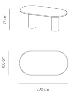 Kimberly ovalt spisebord i... 2