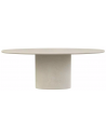 Hector ovalt spisebord i mortex H76 x B220 x D120 cm - Sand