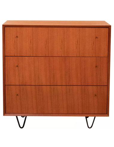 Joseé kommode i metal og teakfinér...