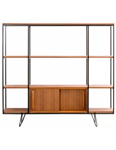 Julio reol i metal og teakfinér H136...