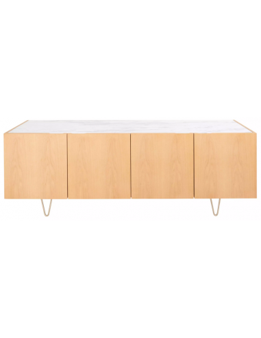 Pisa sideboard i metal, marmor og...