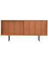 Oskar sideboard i metal og teaktræsfinér H68 x B150 x D45 cm - Sort/Teak