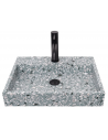 George bordmonteret håndvask 48 x 38 cm terrazzo - Grøn