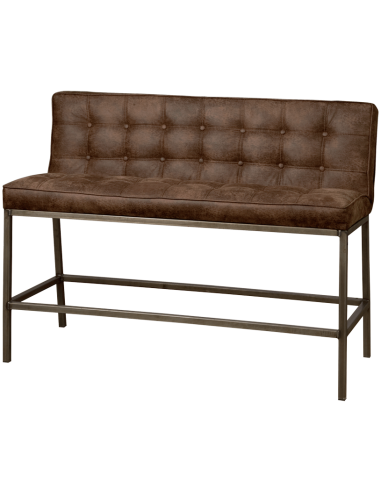 Vasco bar bænk i microfiber B130 cm -...