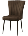 Toledo spisebordsstol i microfiber H89 cm - Sort/Vintage mørkebrun