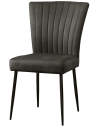 Toledo spisebordsstol i microfiber H89 cm - Sort/Vintage antracit