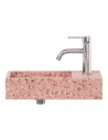 Porto vægmonteret håndvask 45 x 22 cm terrazzo - Rosa