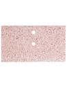 Marcel topplade med afløbshuller 80 x 45 cm terrazzo - Rosa