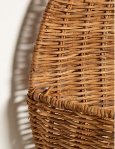 Sæt med 2 vægkurve i rattan... 2