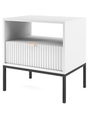 Nova sengebord i metal og møbelplade...