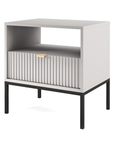 Nova sengebord i metal og møbelplade...