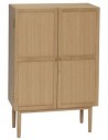 Hübsch Candour skab i egetræ og egetræsfinér H90 cm - Eg