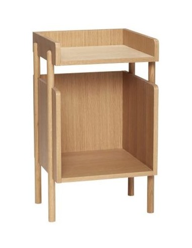 Hübsch Archive sengebord i egetræ og...
