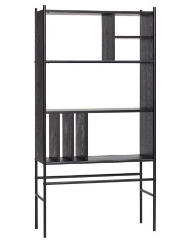 Hübsch Divide reol i asktræ og metal...