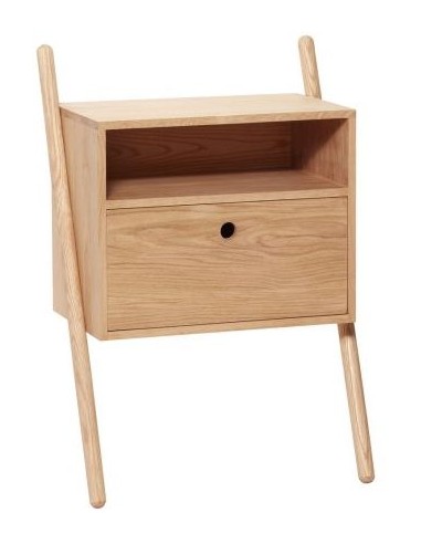 Hübsch Lean sengebord i egetræ og...