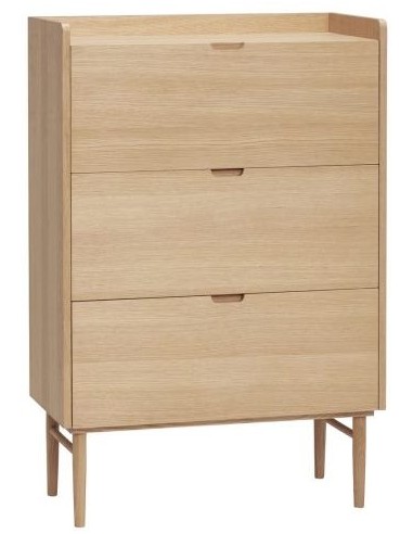 Hübsch Hide kommode i egetræ og...