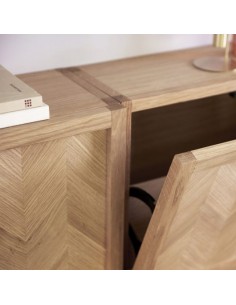 Hübsch Herringbone skoskab... 2