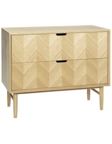 Hübsch Herringbone kommode i egetræ...