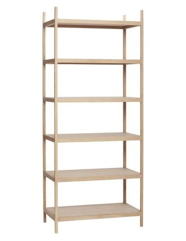 Hübsch Library reol i egetræ og...