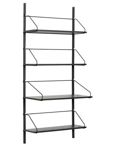 Hübsch Norm vægreol i asktræ og metal...