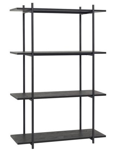 Hübsch Norm reol i askfinér og metal...