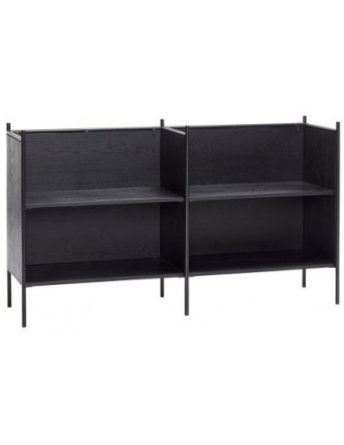 Hübsch Norm reol i askfinér og metal...