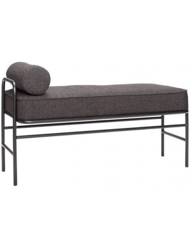 Hübsch Pipe bænk i metal og polyester...