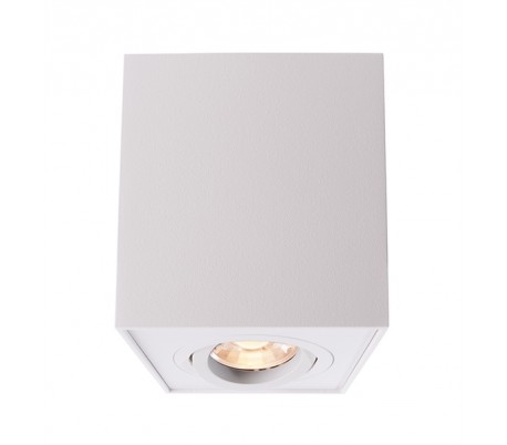 Dato enkelt påbygningsspot GU10 kipbar - Sort