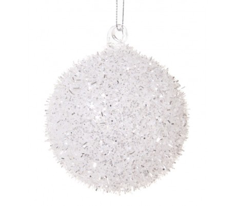 Kogle i glas H9 cm - Frostet brun