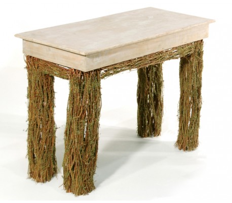 Plantekasse i flet H92,5 x B97 x D28,5 cm