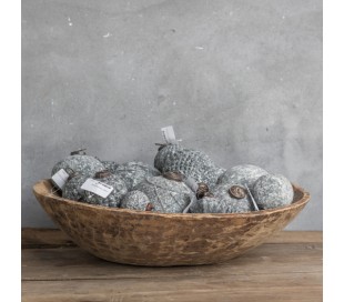 Julekugle i glas Ø9 cm - Mørkegrøn 2