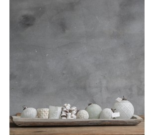 Julekugle i glas Ø7,5 cm - Marmor hvid 2