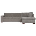 Moderne hjørnesofa med chaiselong 309 x 170 cm - Grå
