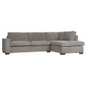 Moderne hjørnesofa med chaiselong 309 x 170 cm - Grå