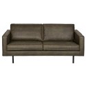 2,5-personers sofa i velour B190 cm - Grå