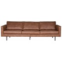 3-personers sofa i ægte læder B277 cm - Vintage cognac