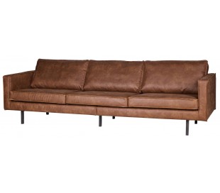 3-personers sofa i ægte læder B277 cm - Vintage cognac 2