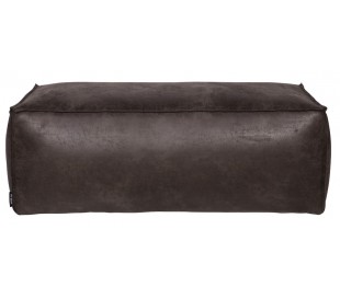 Skammel i 100% Polyester H43 x B120 x D60 cm - Grå