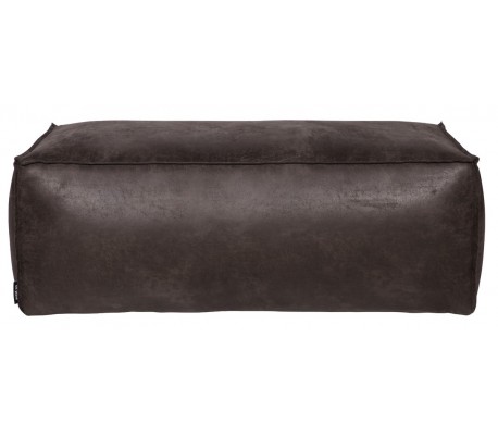 Skammel i 100% Polyester H43 x B120 x D60 cm - Grå