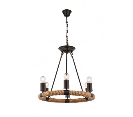 Spider loftlampe med 8 fatninger - Sort